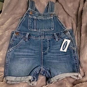 Blue kids overalls